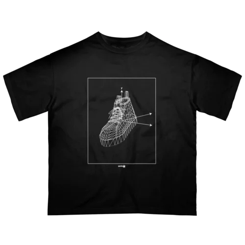 3Dスニーカー 縦軸y オーバーサイズTシャツ