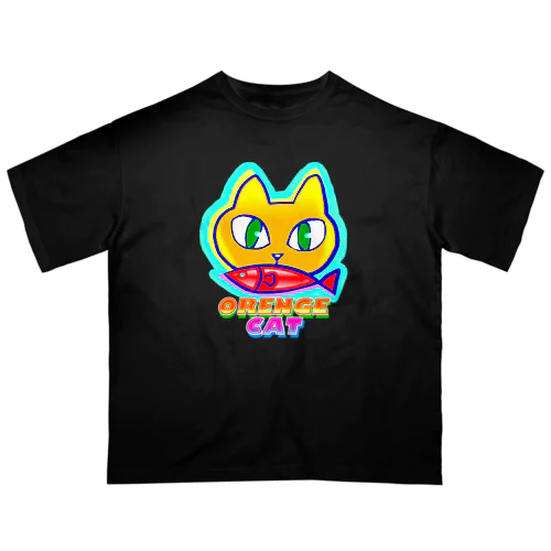 🍊🐈 オレンジキャット🍊🐈　ライト オーバーサイズTシャツ