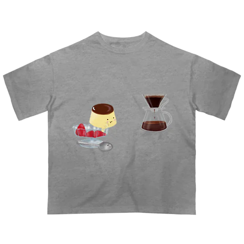 物想いプリンネ🍮☕️ オーバーサイズTシャツ