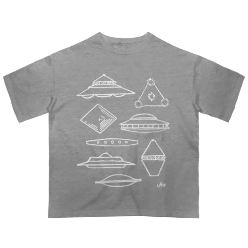 UFOだ！（改）ホワイト オーバーサイズTシャツ