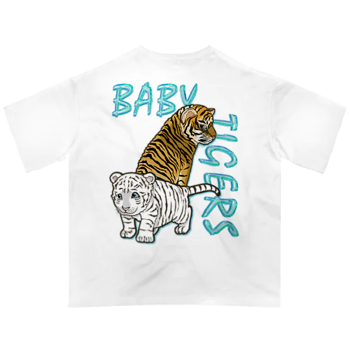 BABY TIGERS　バックプリント Oversized T-Shirt