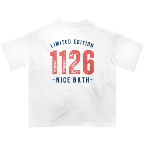 NICE BATH（両面） Oversized T-Shirt