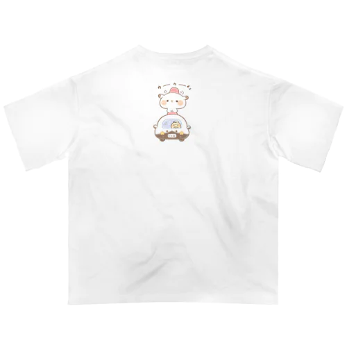 もるちゃんはたらくくるま。 オーバーサイズTシャツ