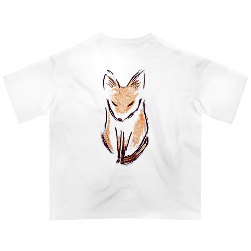 狐 オーバーサイズTシャツ
