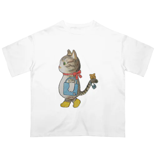 保護猫きゅうたのおつかい オーバーサイズTシャツ