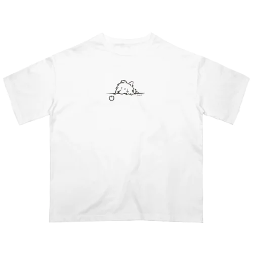 【茶】りんごシェルティ オーバーサイズTシャツ