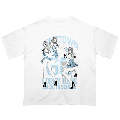 NAUGHTY SCHOOLGIRLS 0560 B柄 Oversized T-Shirt