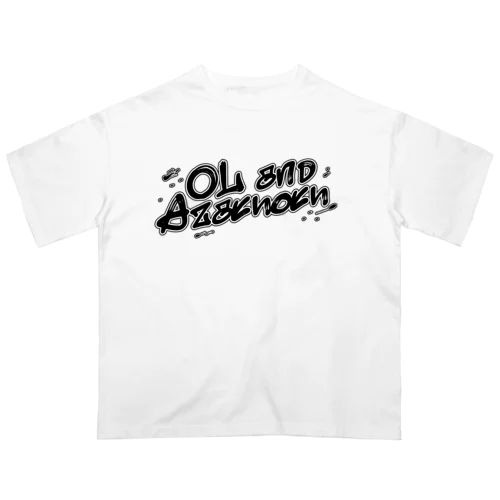 Oアザのセリフ・黒（逆） オーバーサイズTシャツ