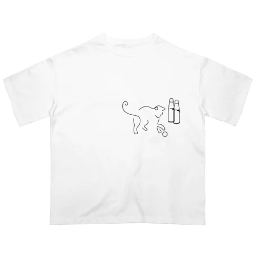 ラムネシンプル猫 オーバーサイズTシャツ