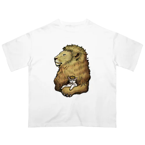 カブと獅子(カラー) オーバーサイズTシャツ