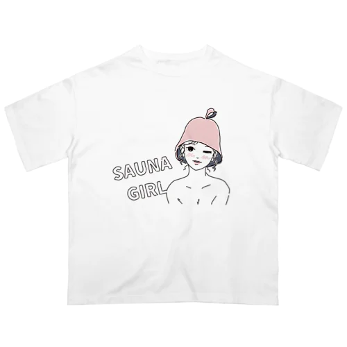 サウナガール（顔アリ） オーバーサイズTシャツ