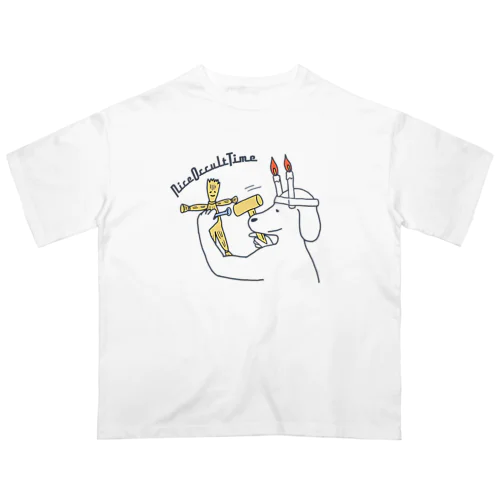 ナイスオカルトタイム🕯️(犬) Oversized T-Shirt