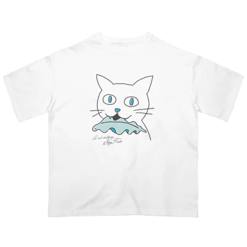 スカイフィッシュくわえたドラ猫追っかけて(280km/h) Oversized T-Shirt