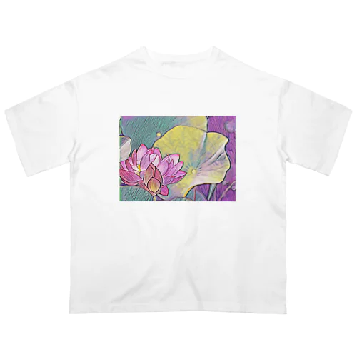 清らかな心・蓮の花 オーバーサイズTシャツ