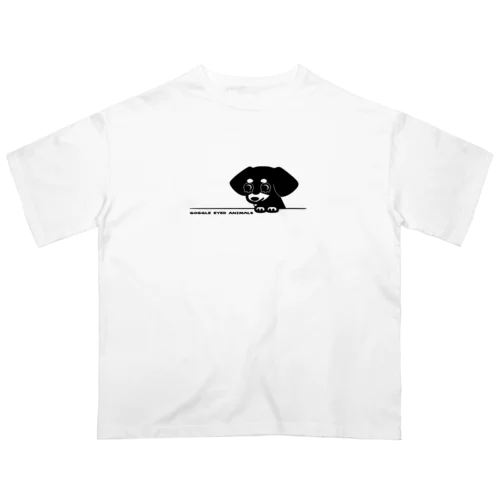 ダックスフンド_ひょっこり オーバーサイズTシャツ