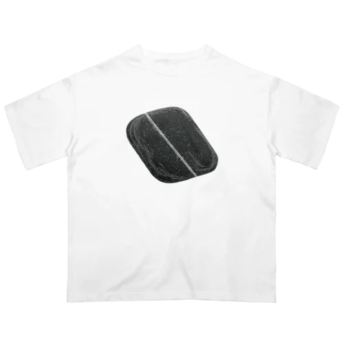 flat stone with white lines　 Oversized T-Shirt