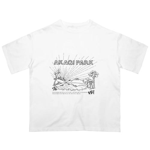 AKAGI★park02(黒文字) Oversized T-Shirt