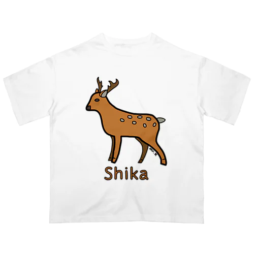 Shika (シカ) 色デザイン オーバーサイズTシャツ