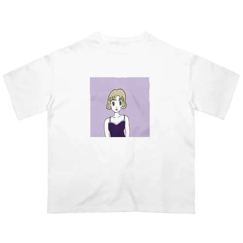 Ms. Blonde Short Hair Oversized T-Shirt