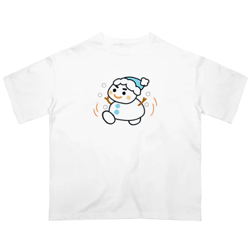 元気な雪だるまくん オーバーサイズTシャツ