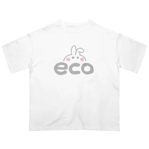 ecoを考えるウサギ オーバーサイズTシャツ