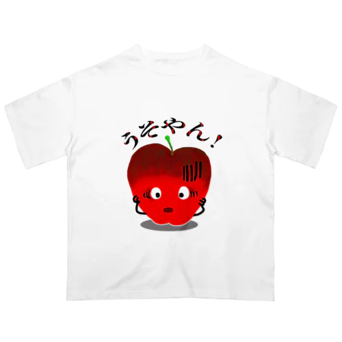 りんご　うそやん オーバーサイズTシャツ