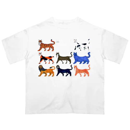 ネコたち Oversized T-Shirt