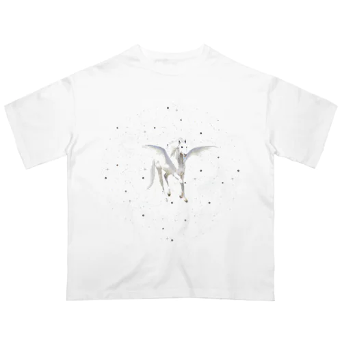 Pegasus soar in the starlight  オーバーサイズTシャツ