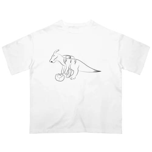 パラサウロロフス 草食系 ジュラシックランチ Oversized T-Shirt