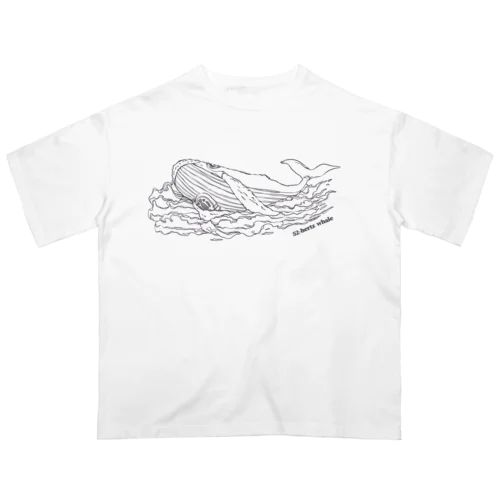 世界でもっとも孤独なクジラとラジオ【チャリティー】 オーバーサイズTシャツ