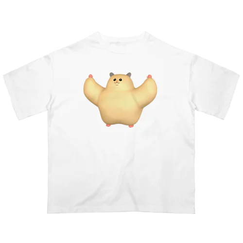 ムキムキのハムちゃん（3D） Oversized T-Shirt