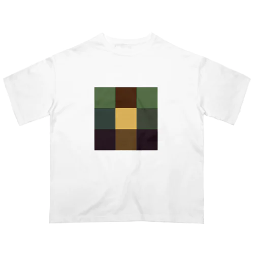 モナリザ - 3×3 のドット絵 オーバーサイズTシャツ