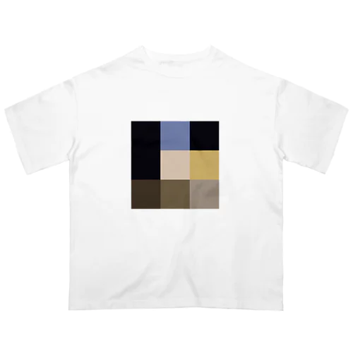 真珠の耳飾りの少女 - 3×3 のドット絵 オーバーサイズTシャツ