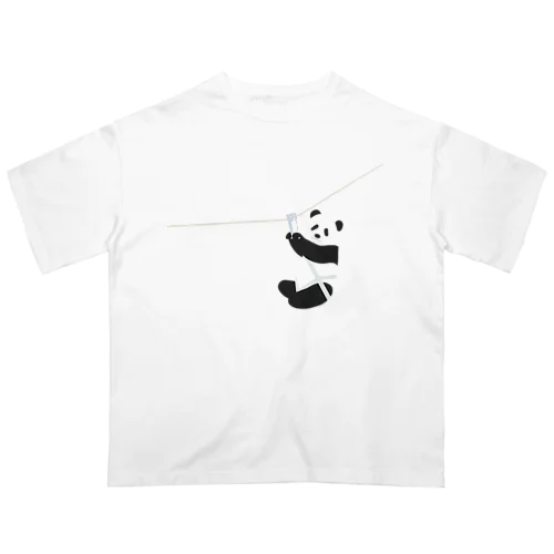 【背面】ジップライン Oversized T-Shirt