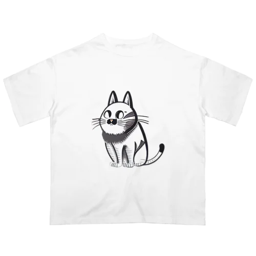 ダンディー猫さん第2弾 オーバーサイズTシャツ