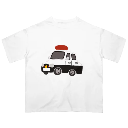 はたらくくるま（パトカー） オーバーサイズTシャツ