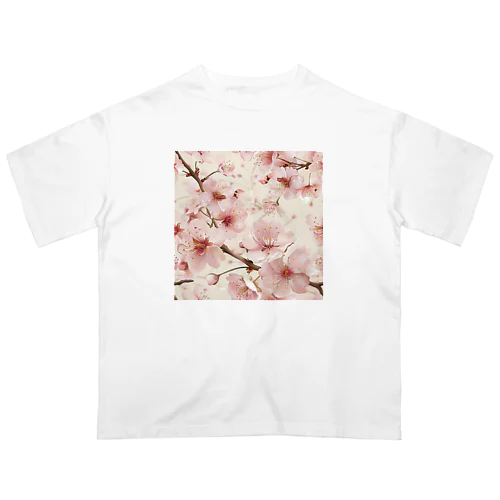 淡いピンクの桜の花4 Oversized T-Shirt