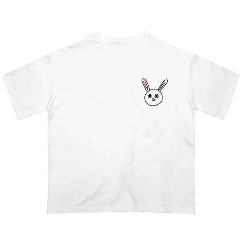 ニヤリなウサギ Oversized T-Shirt