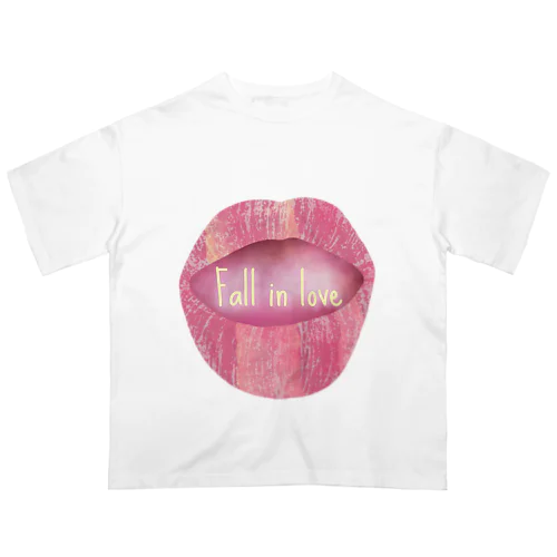 Lips💋 foll in love Oversized T-Shirt