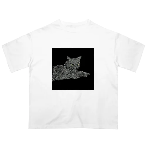 黒猫のジジ オーバーサイズTシャツ