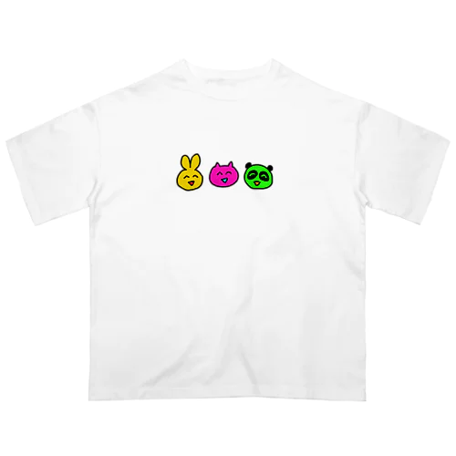 にこにこ（ビビット） Oversized T-Shirt