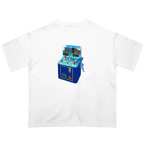 レトロゲームサメ叩き Oversized T-Shirt