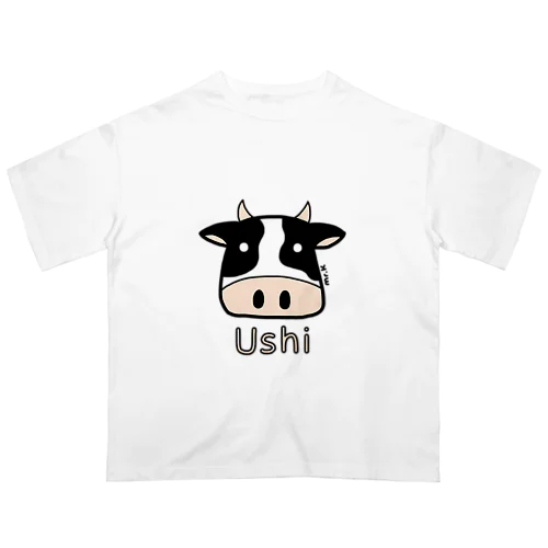 Ushi (牛) 色デザイン オーバーサイズTシャツ