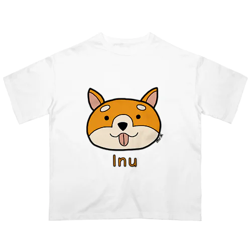 Inu (犬) 色デザイン オーバーサイズTシャツ