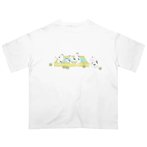 猫の温泉（ロゴなし） Oversized T-Shirt