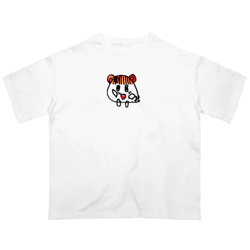 万歳ウタハムちゃん(Kids/修正版) オーバーサイズTシャツ