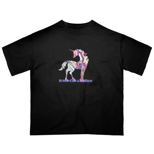 ScissorEdge▲UnShape ×  夜想幻夢　-Dazzling Unicorn- オーバーサイズTシャツ