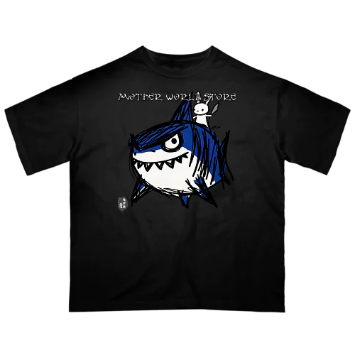 サメとウサギ オーバーサイズTシャツ