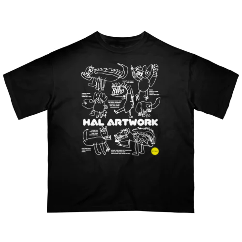 HAL白 オーバーサイズTシャツ