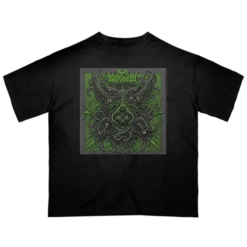 クトゥルフ神話クトゥルフデスメタル風 Oversized T-Shirt